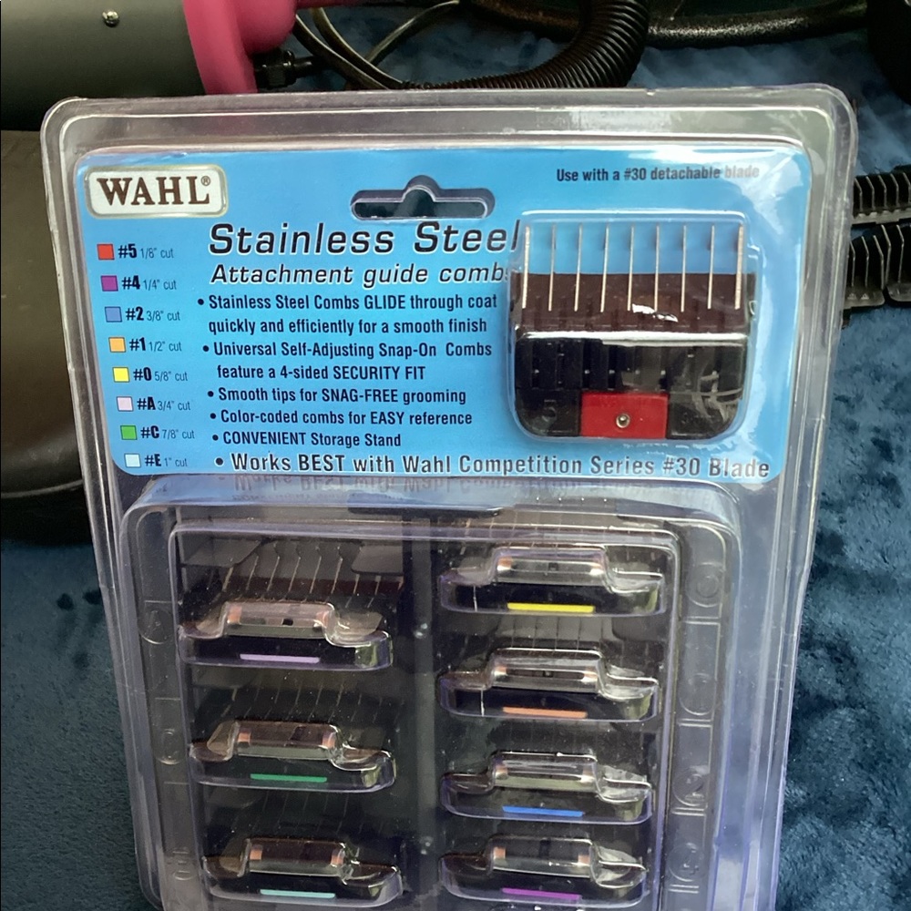 NEW - sealed box Wahl PET CLIPPER COMB SET